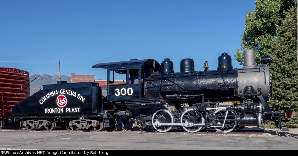 Profile shot of US Steel 300 on static display in Heber City